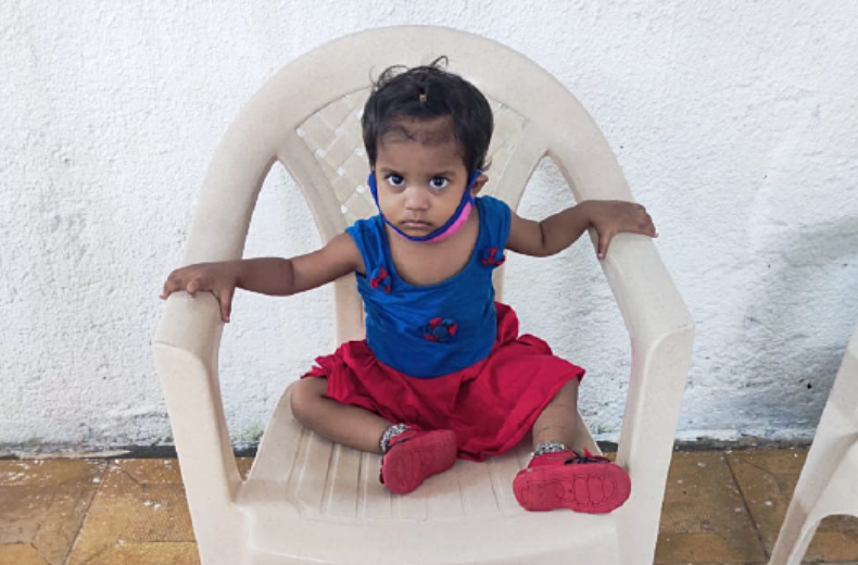 Baby is 1 year old and comes from Uttar Pradesh. She was suffering from PAED Solid tumor and underwent treatment at Tata Memorial Hospital, Mumbai.